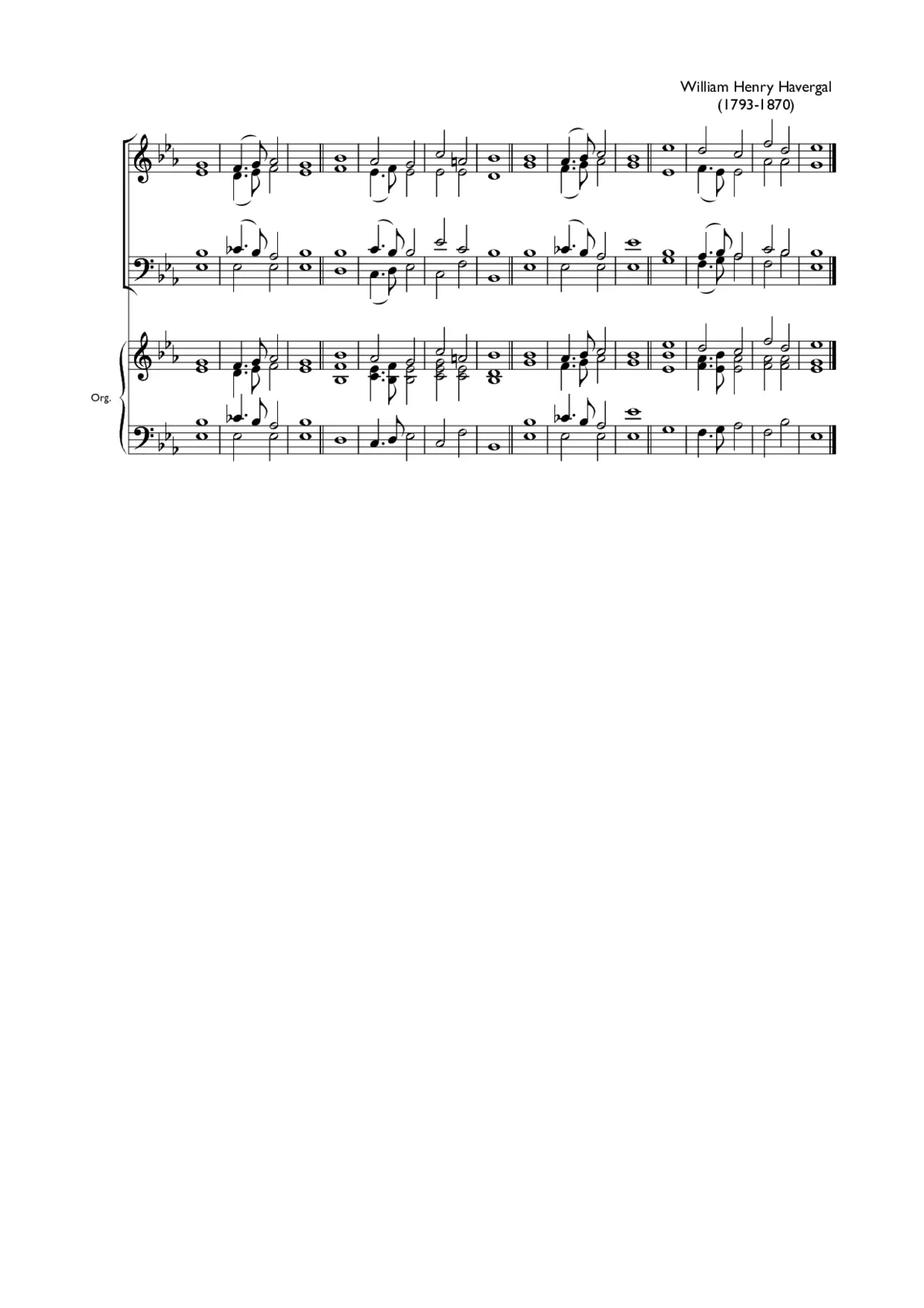 Double chant in E flat major IV - Page 1