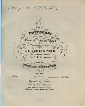 Potpourri for Flute or Violin and Piano No.45