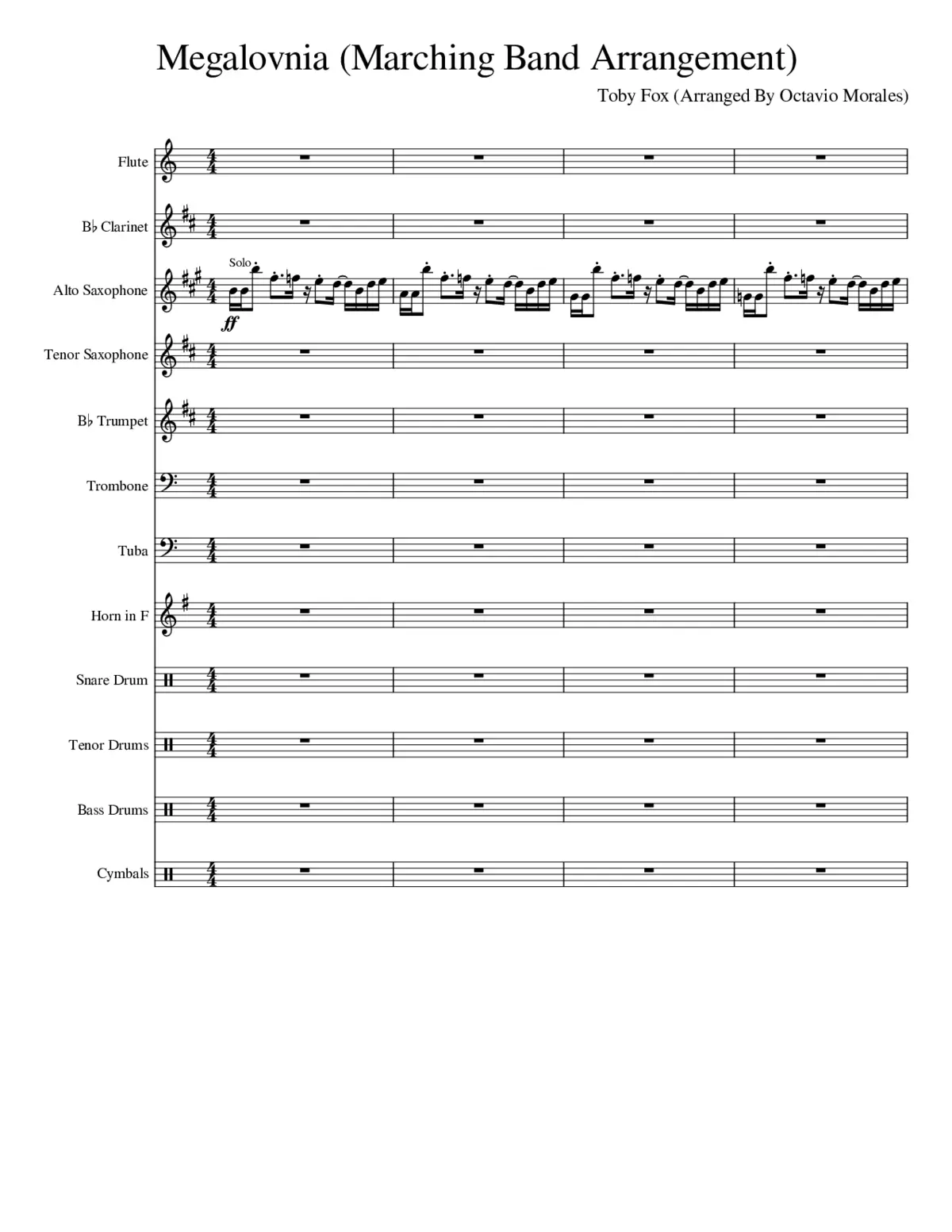 Megalovania - Page 1