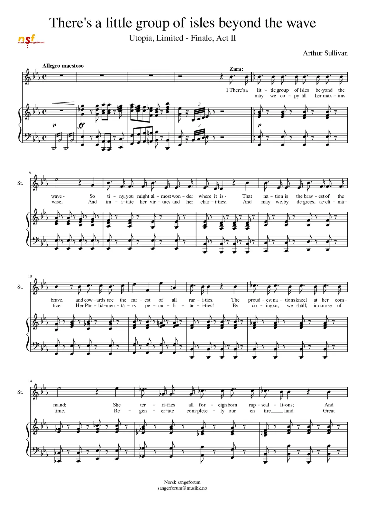 There's a little group of isles beyond the wave - Page 1