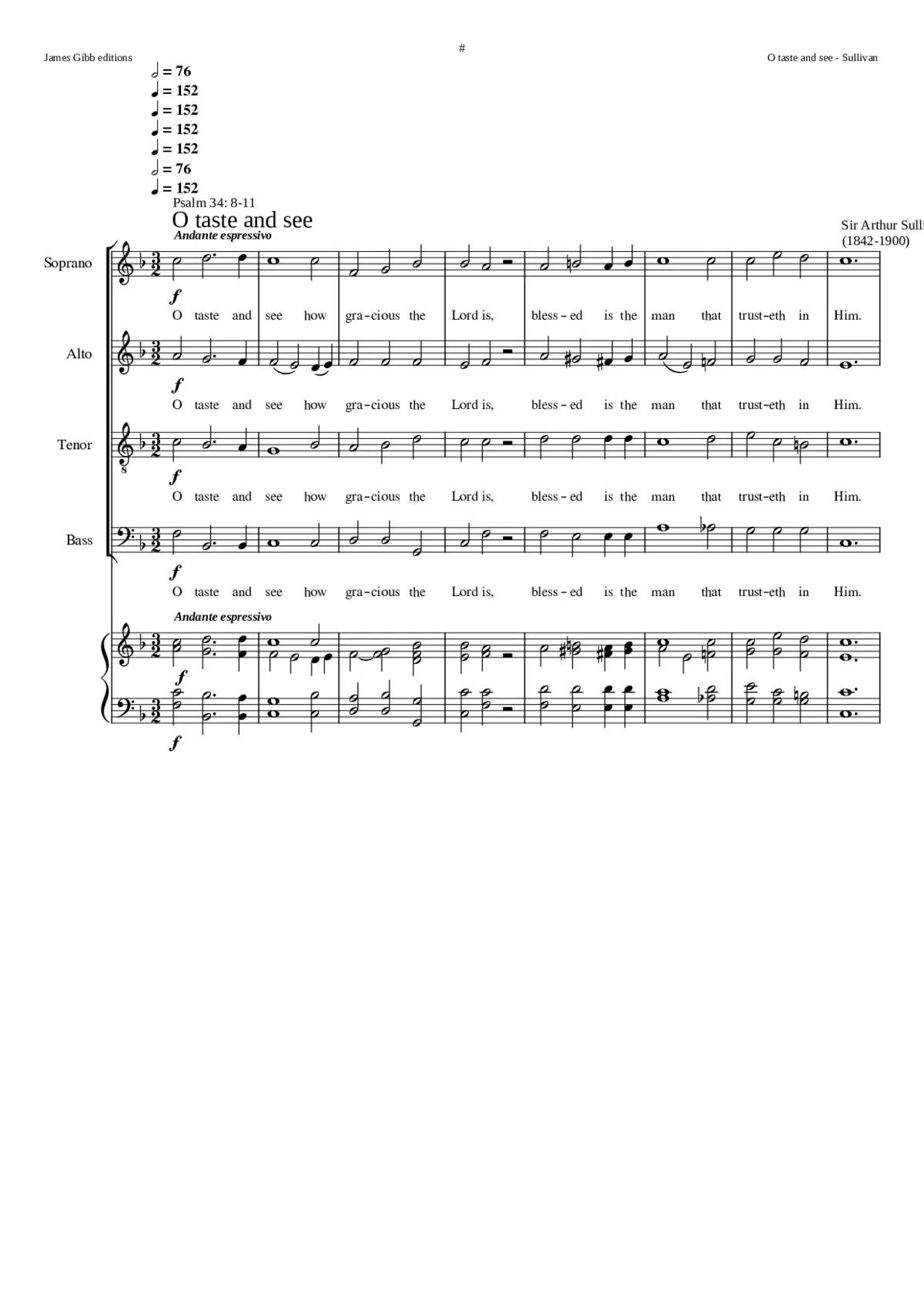 O taste and see - Page 1