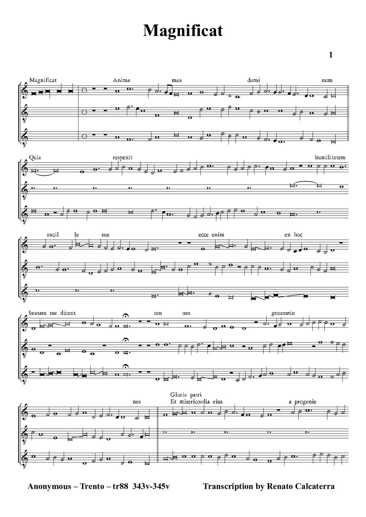 Magnificat (tr88) V - Page 1