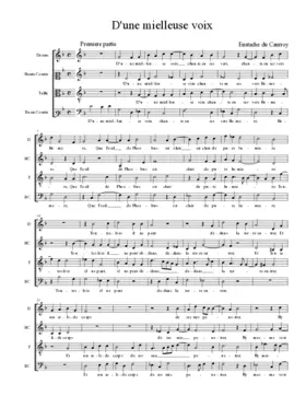 D'une mielleuse voix