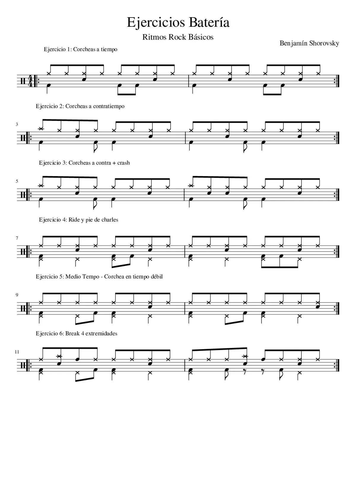 Batería Lección 1 - Page 1