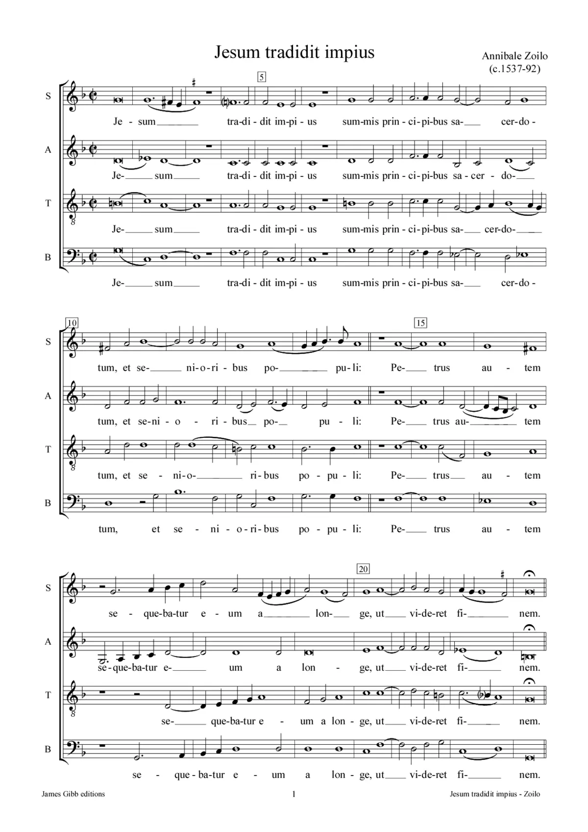Jesum tradidit impius - Page 1
