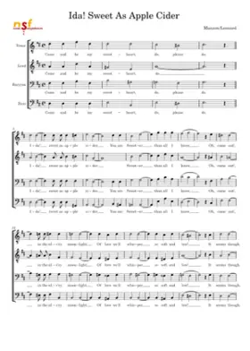 Ida! Sweet As Apple Cider