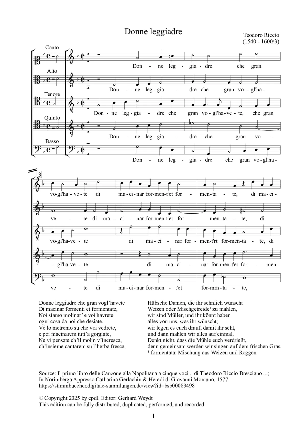 Donne leggiadre - Page 1
