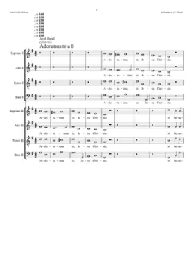 Adoramus te Jesu Christe a 8