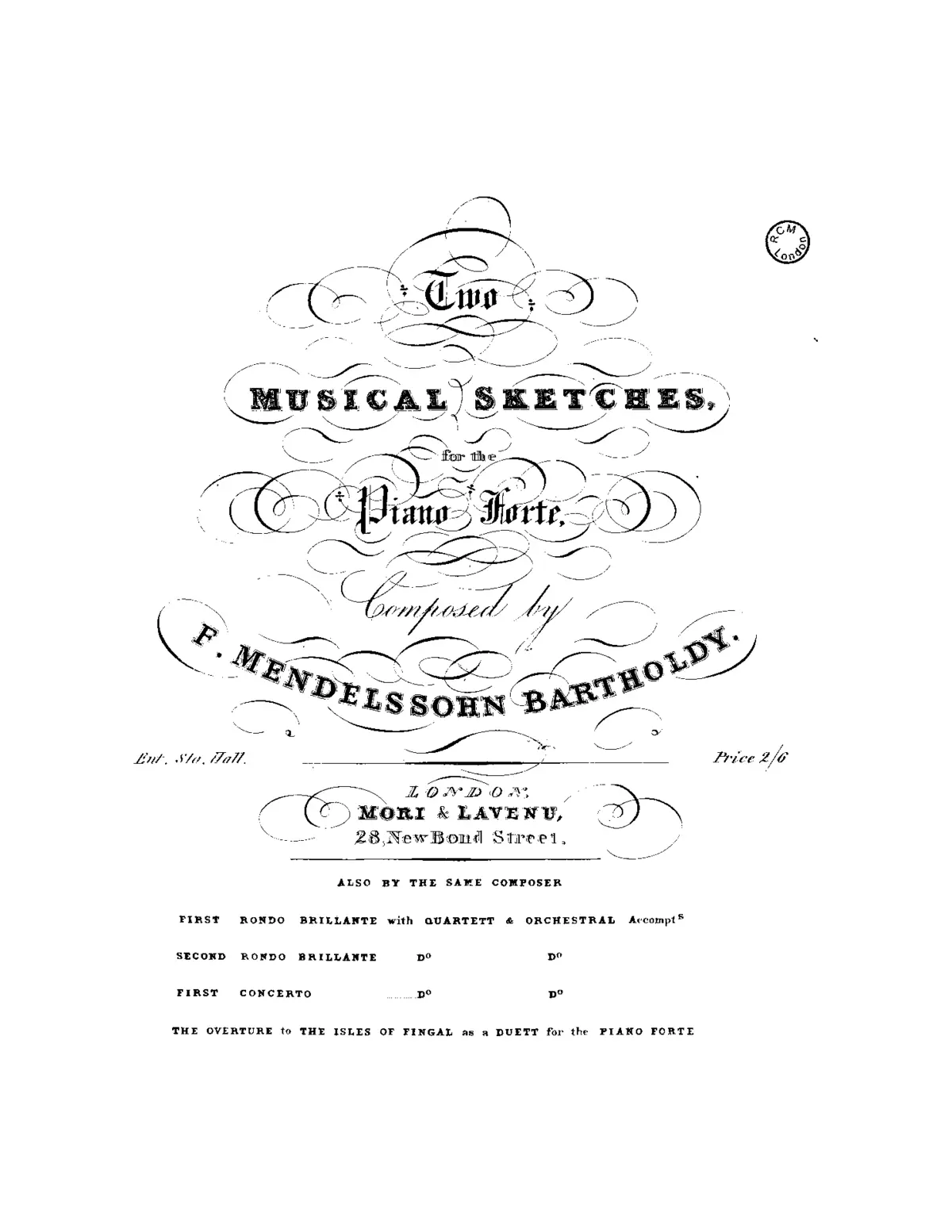 Andante cantabile e Presto agitato - Page 1