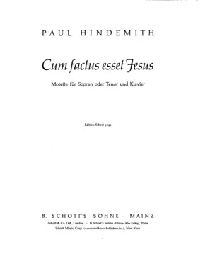 Cum factus esset Jesus