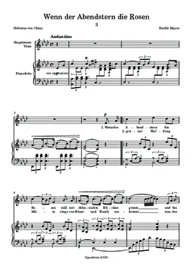 Wenn der Abendstern die Rosen