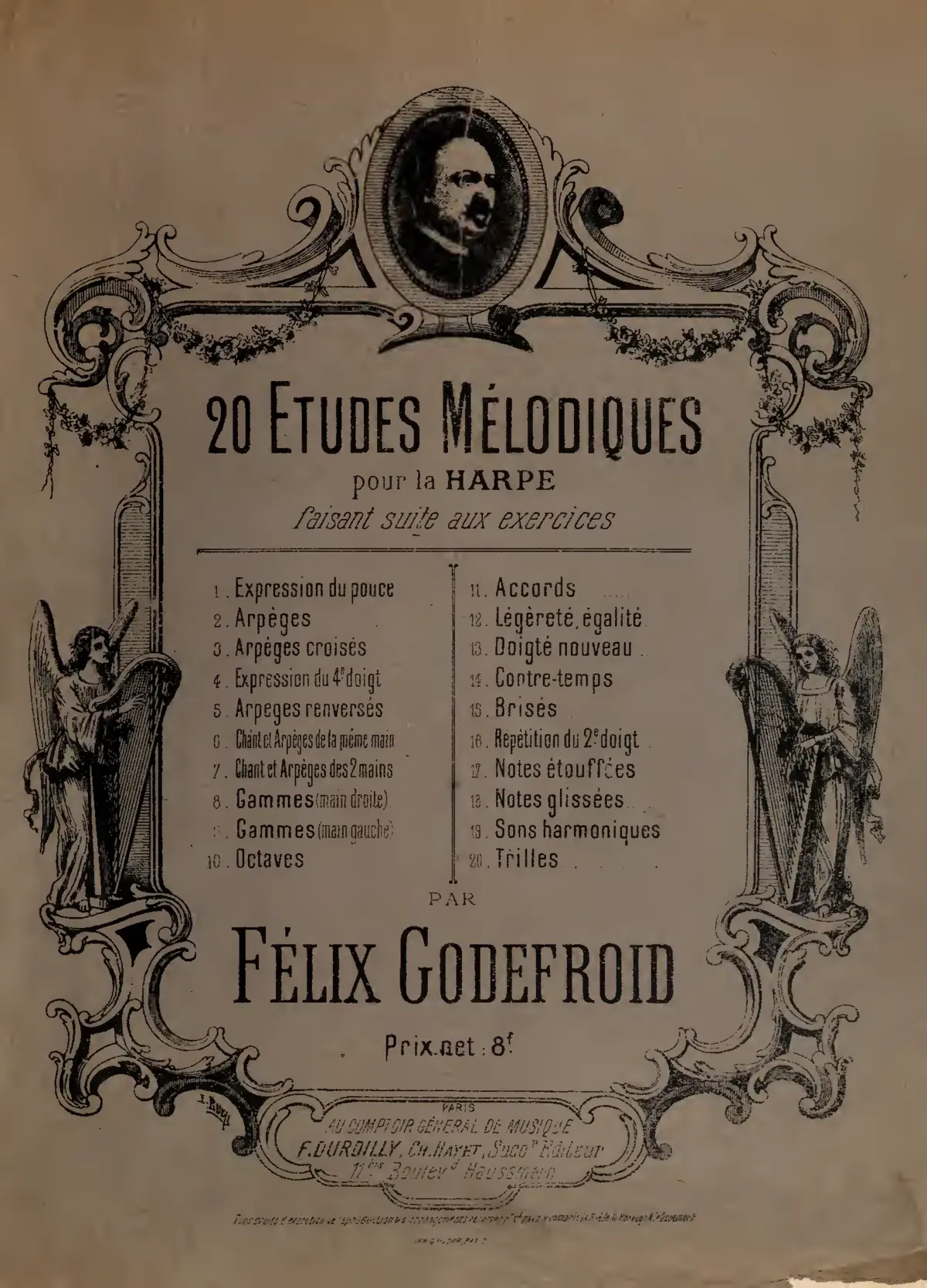 20 Etudes mélodiques pour la harpe - Page 1