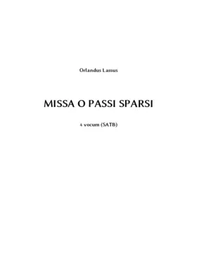 Missa O passi sparsi