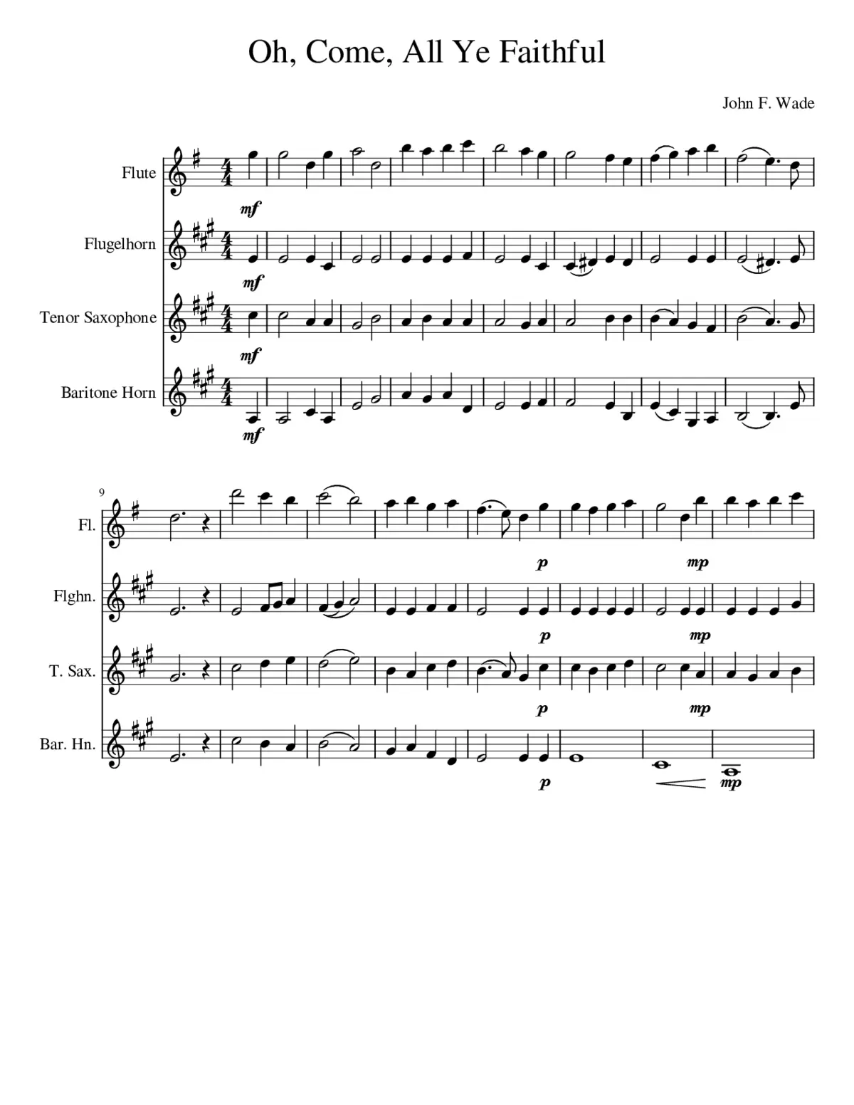 adeste fideles - Page 1