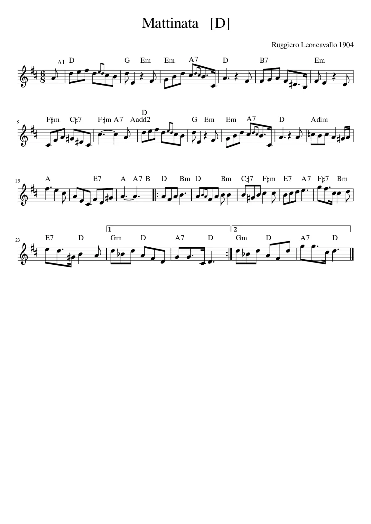 Mattinata - Page 1
