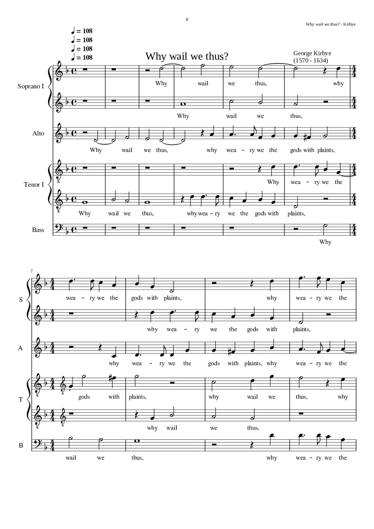 Why wail we thus? - Page 1