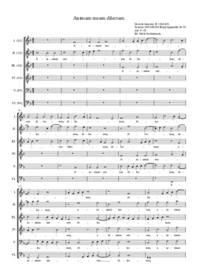 Animam meam dilectam