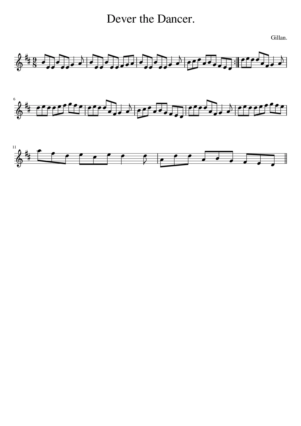 Dever the Dancer. - Page 1