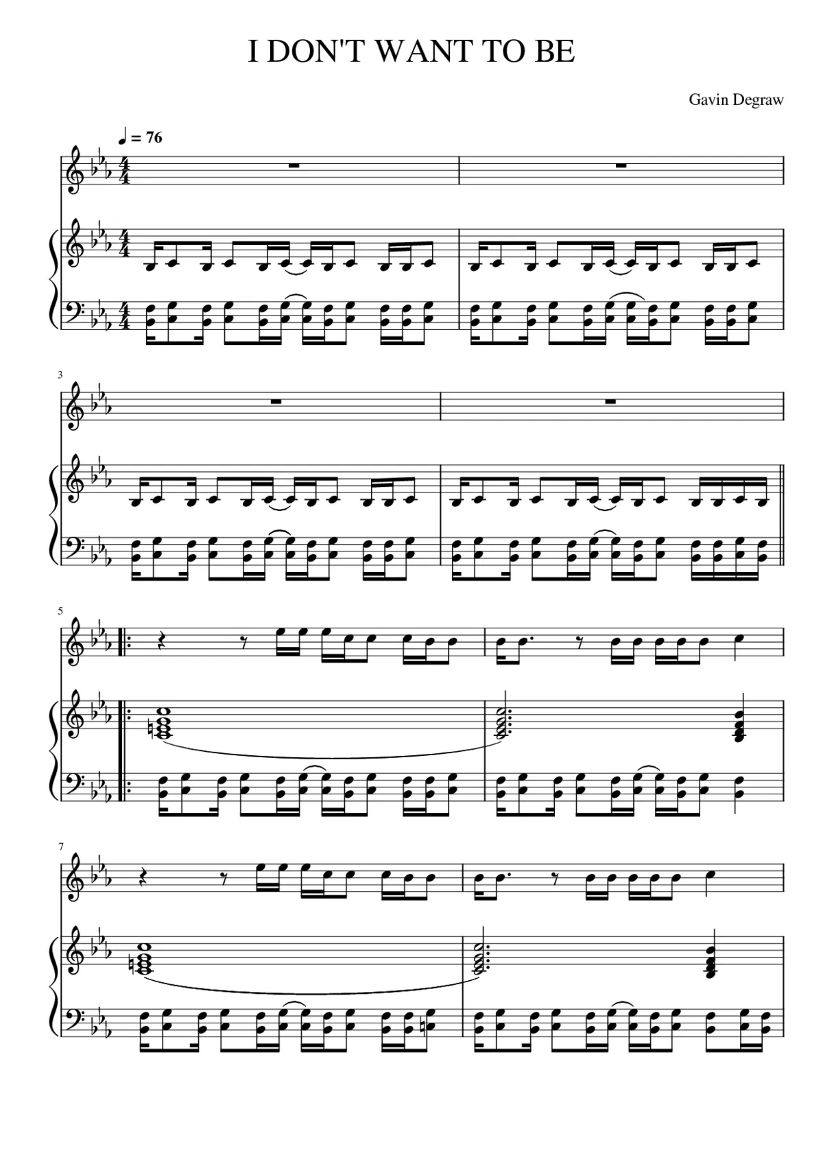 i dont want to be - Page 1