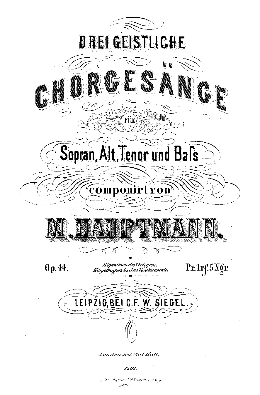 3 Geistliche Chorgesänge - Page 1