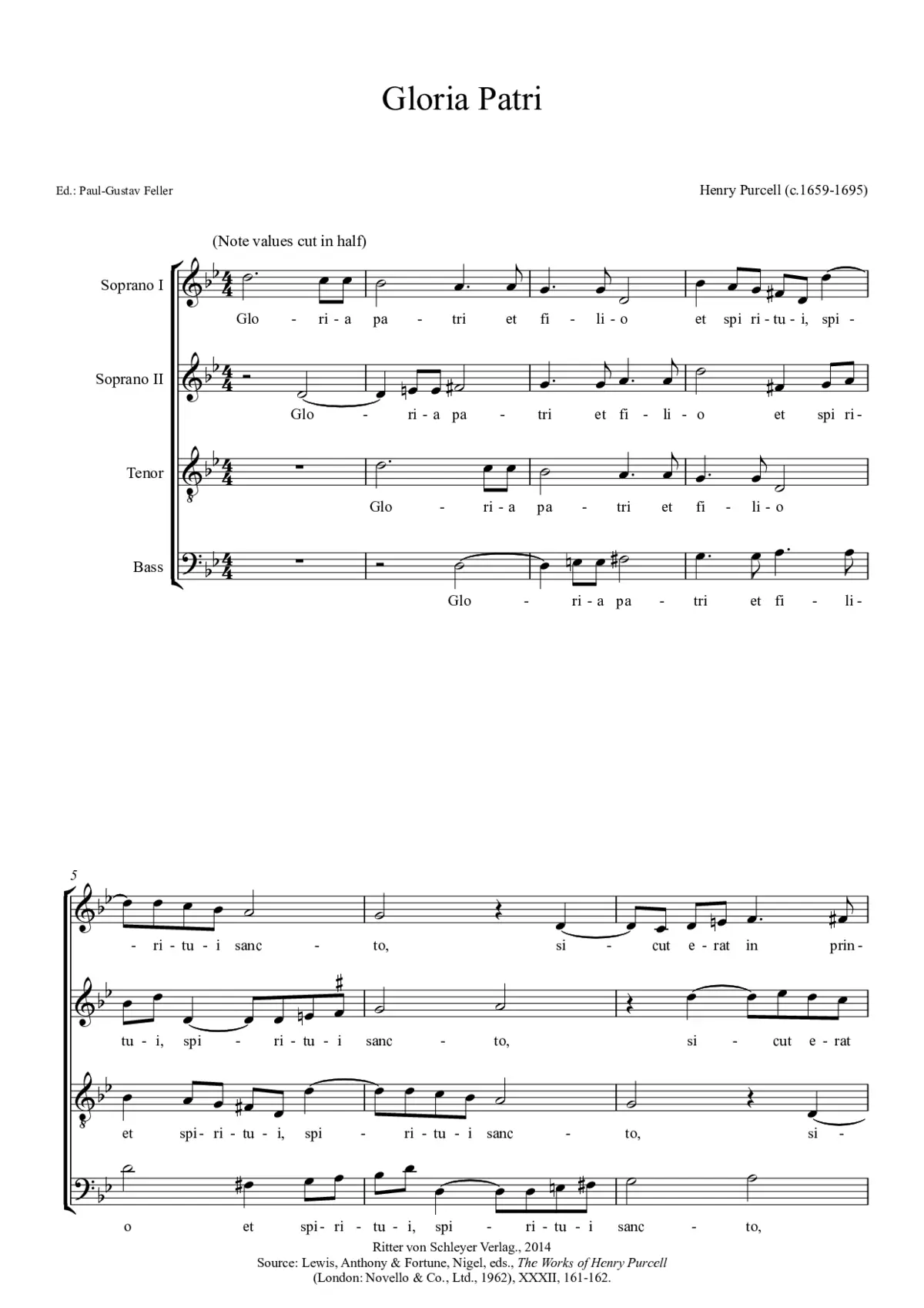 Gloria Patri et Filio - Page 1