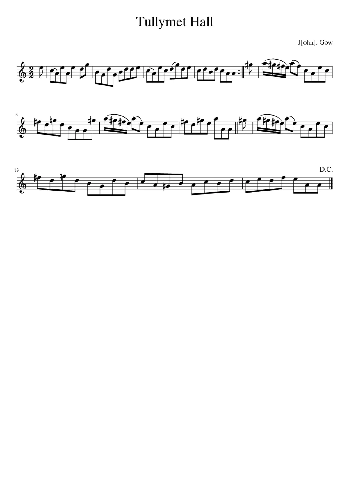 TULLYMET HALL - Page 1