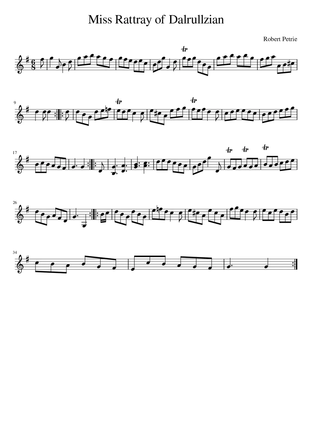 Miss Rattray of Dalrullzian - Page 1