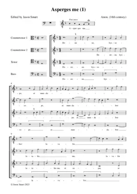 Asperges me (Gyffard Partbooks, 1st setting)