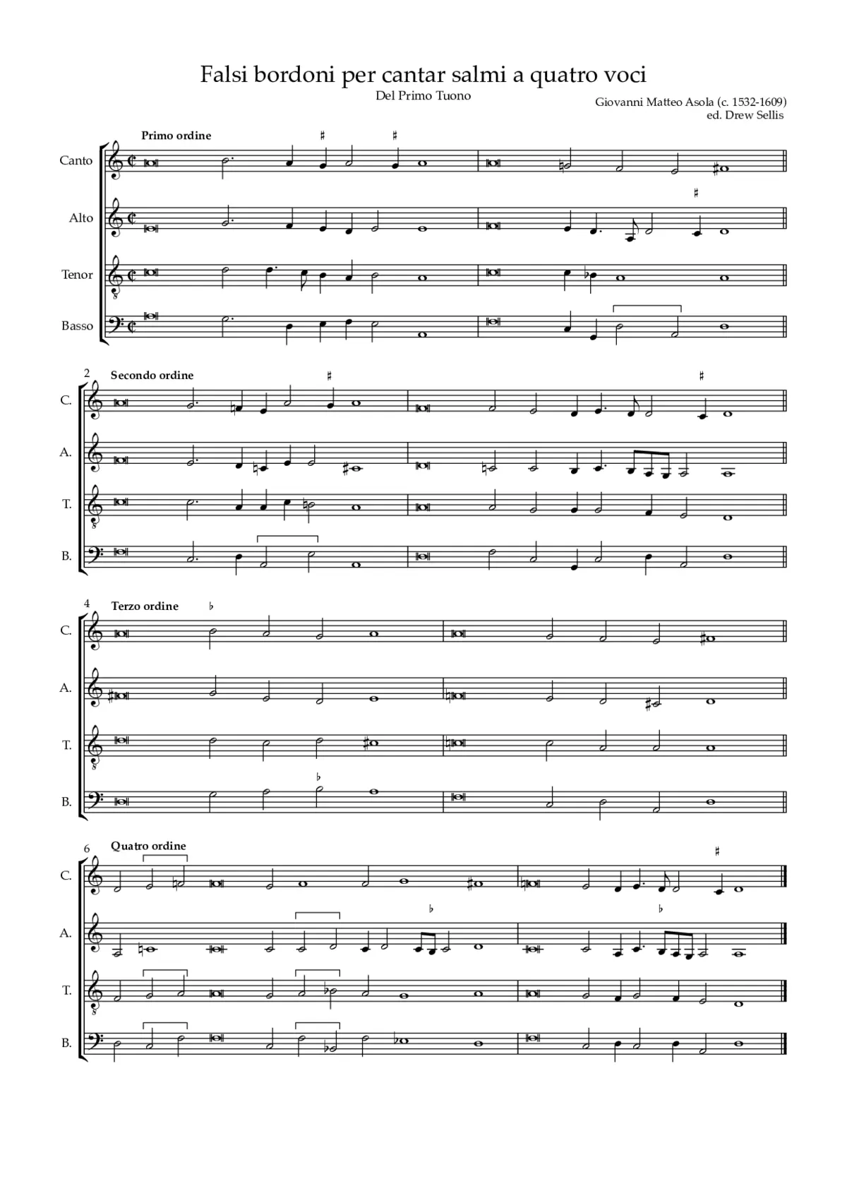 Falsi bordoni primi toni - Page 1