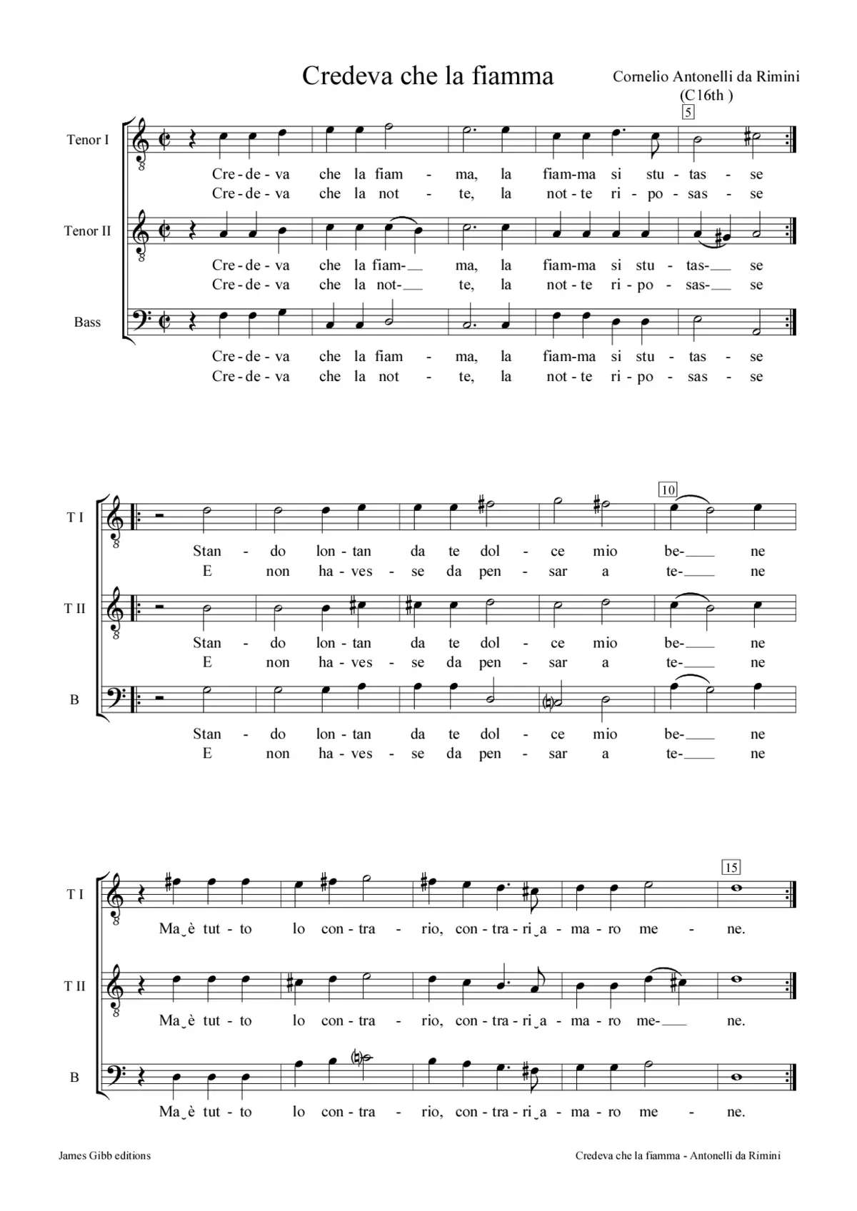 Credeva che la fiamma - Page 1