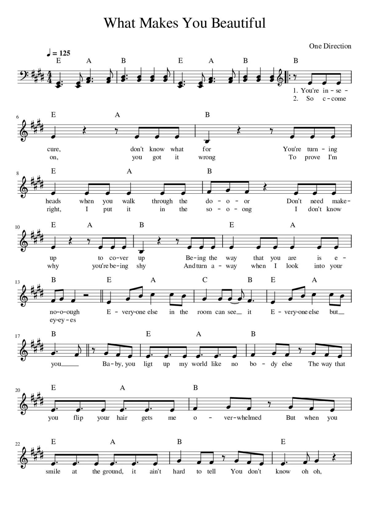 what makes you beautiful - Page 1