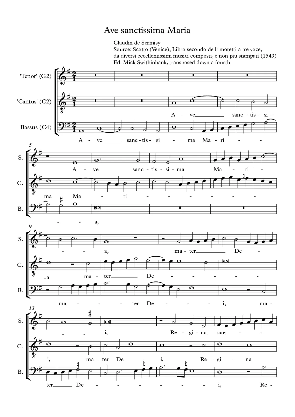 Ave sanctissima Maria - Page 1