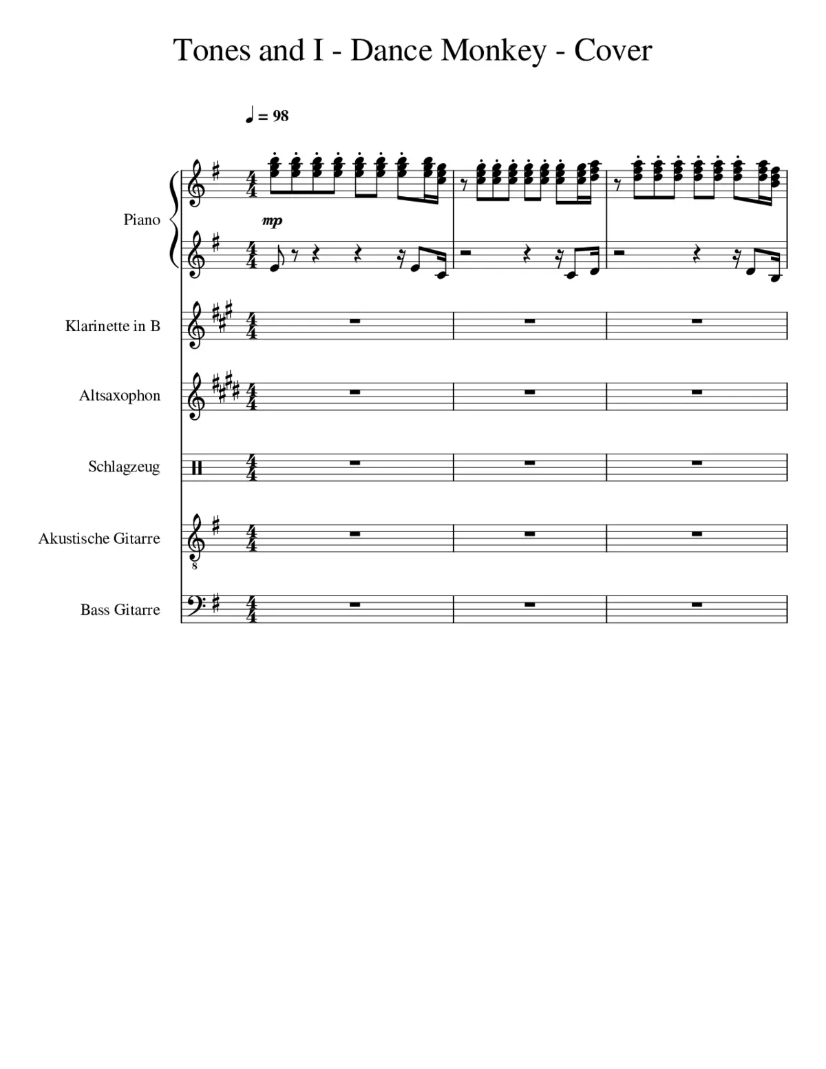 dance monkey - Page 1