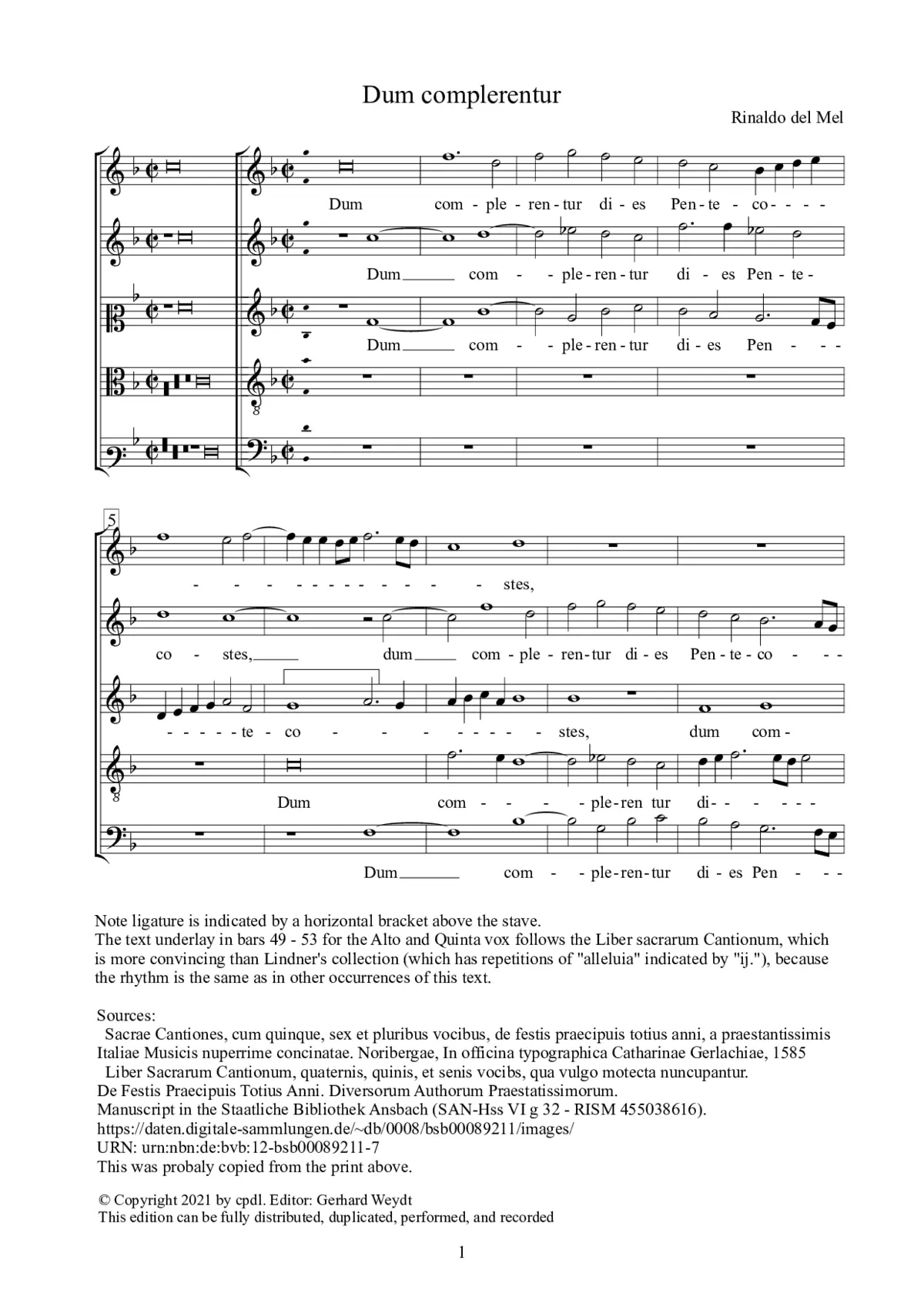 Dum complerentur - Page 1