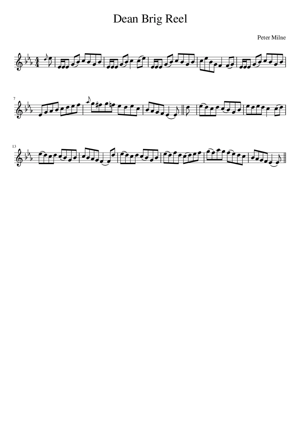 Dean Brig Reel - Page 1