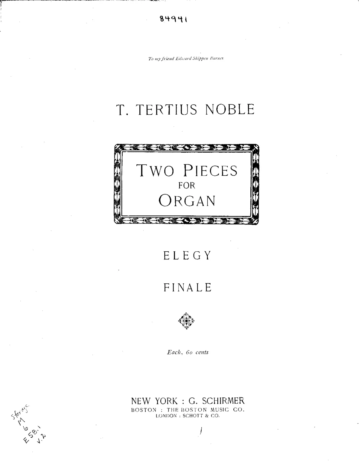 2 Pieces for Organ - Page 1