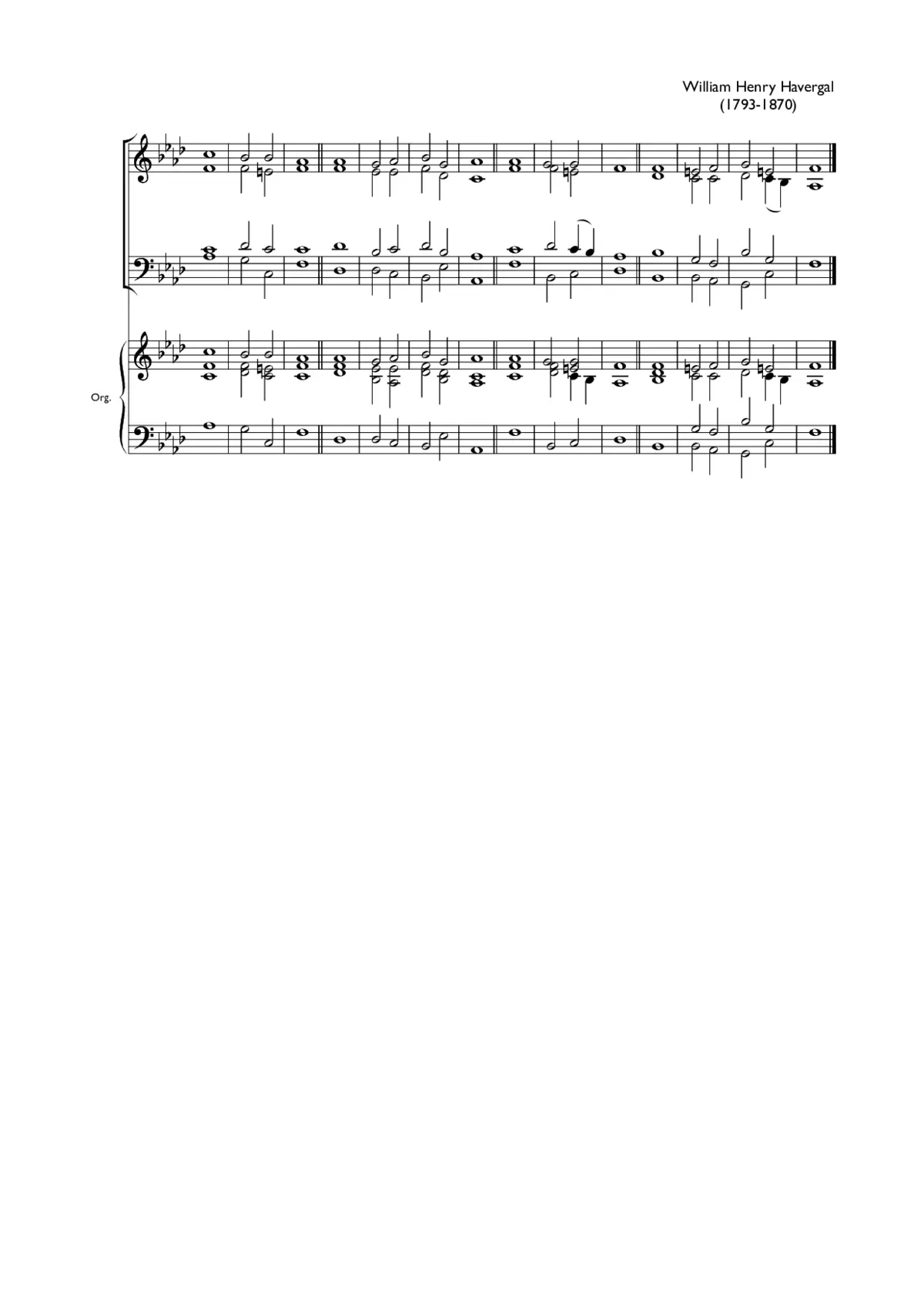 Double chant in F minor III - Page 1