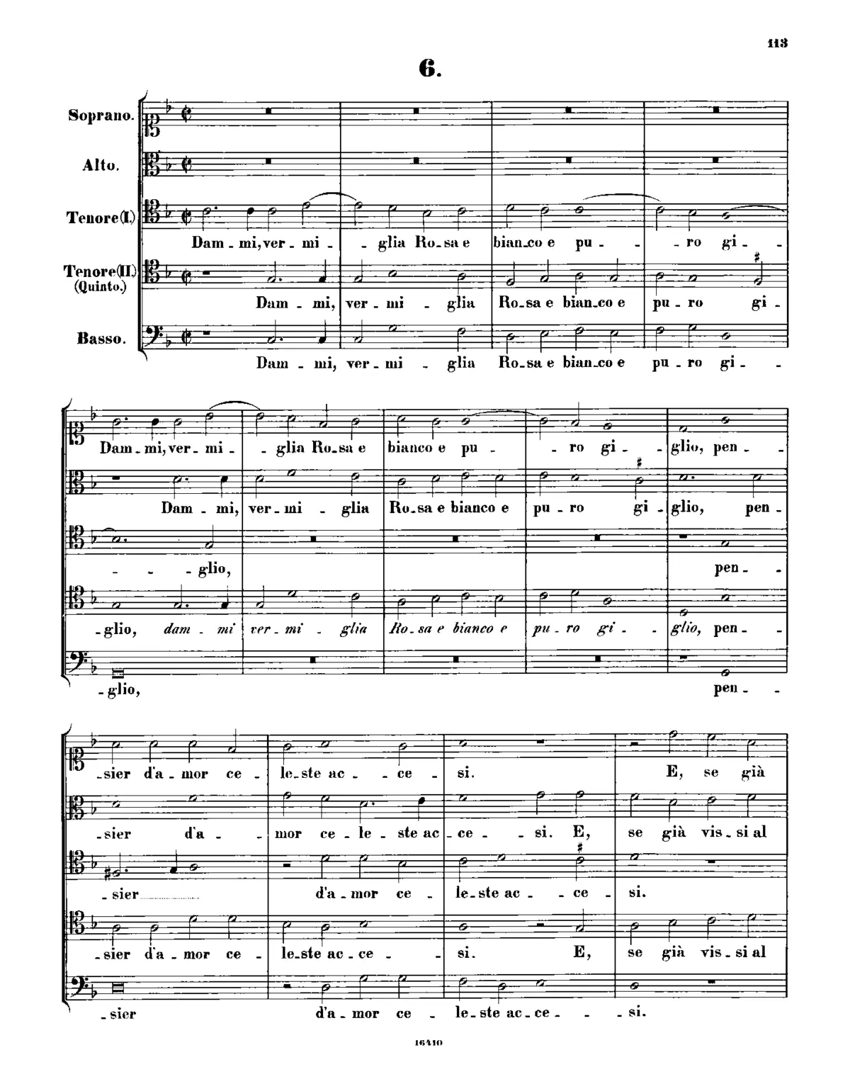 Dammi, vermiglia rosa - Page 1