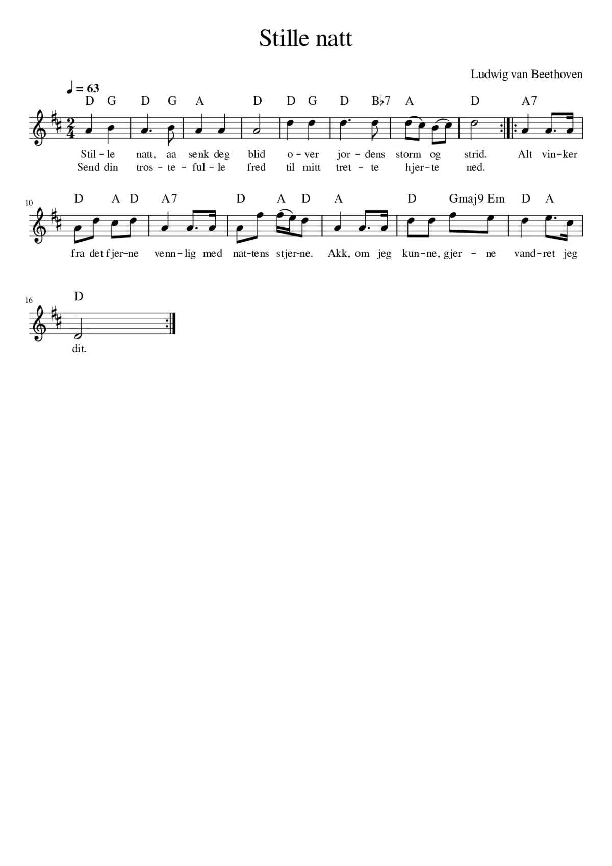 Stille natt - Page 1