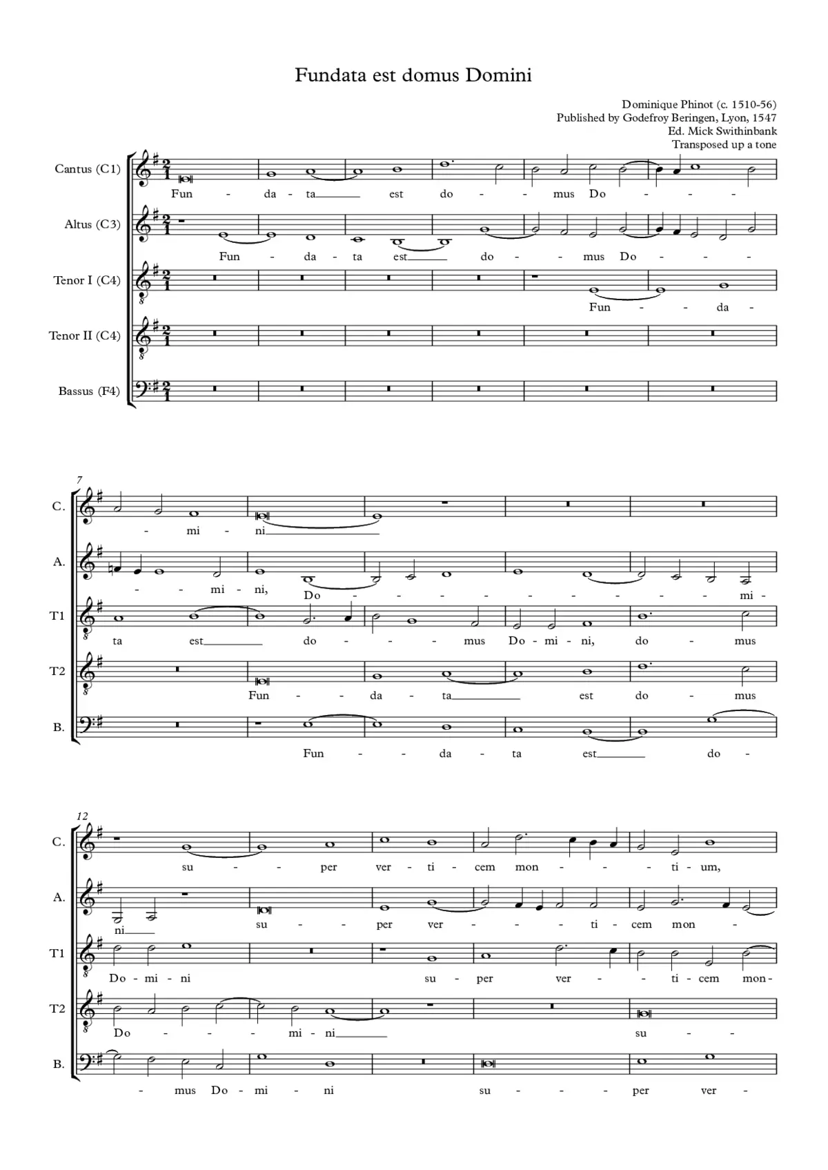 Fundata est domus Domini - Page 1