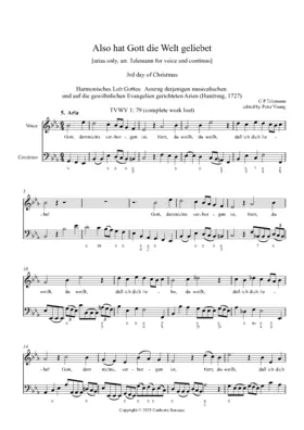 Also hat Gott die Welt geliebet