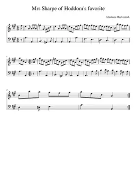 Mrs Sharpe of Hoddom's favorite