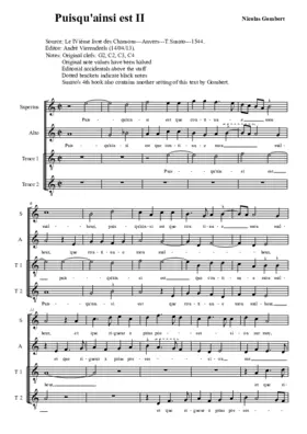 Puisque ainsi est II