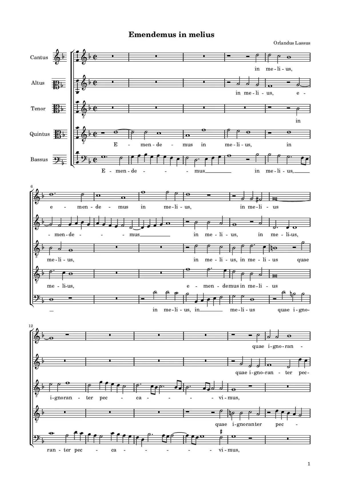 Emendemus in melius - Page 1