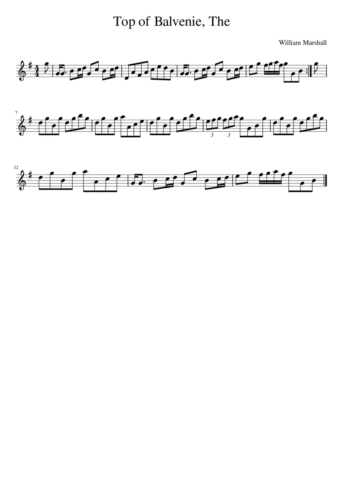 the Top of Balvenie - Page 1