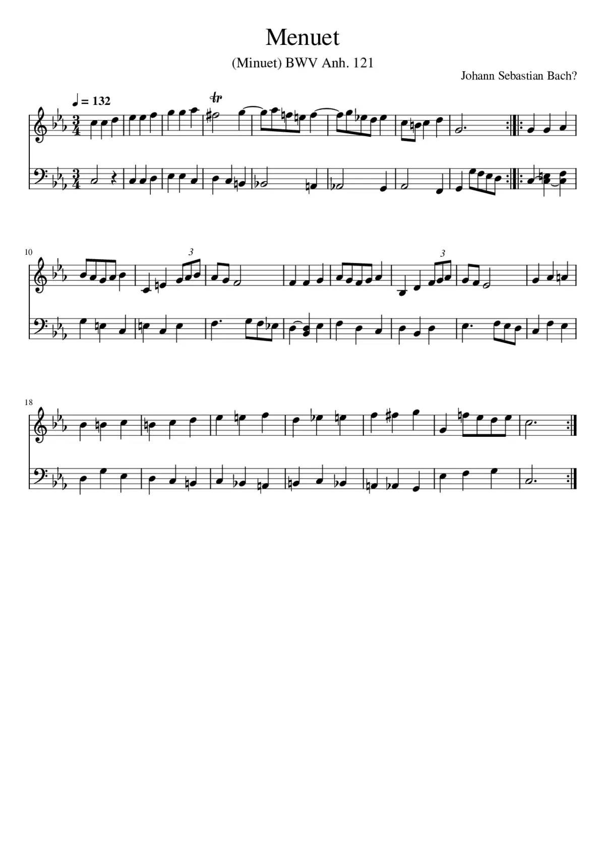 Menuet - Page 1