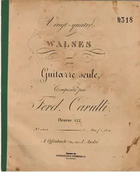 24 Walses pour Guitarre Seule