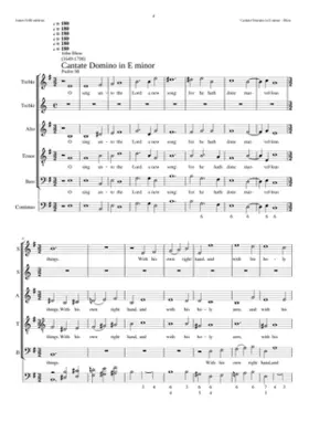 Cantate Domino in E minor