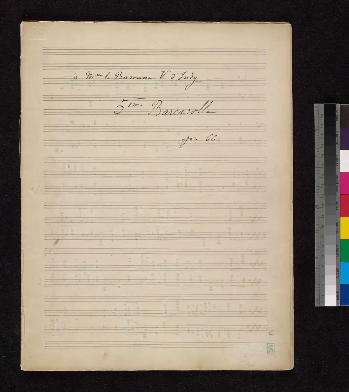 Barcarolle No.5 - Page 1