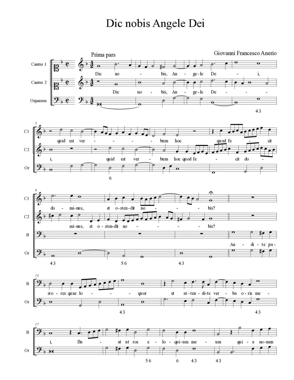 Dic nobis Angele Dei - Page 1